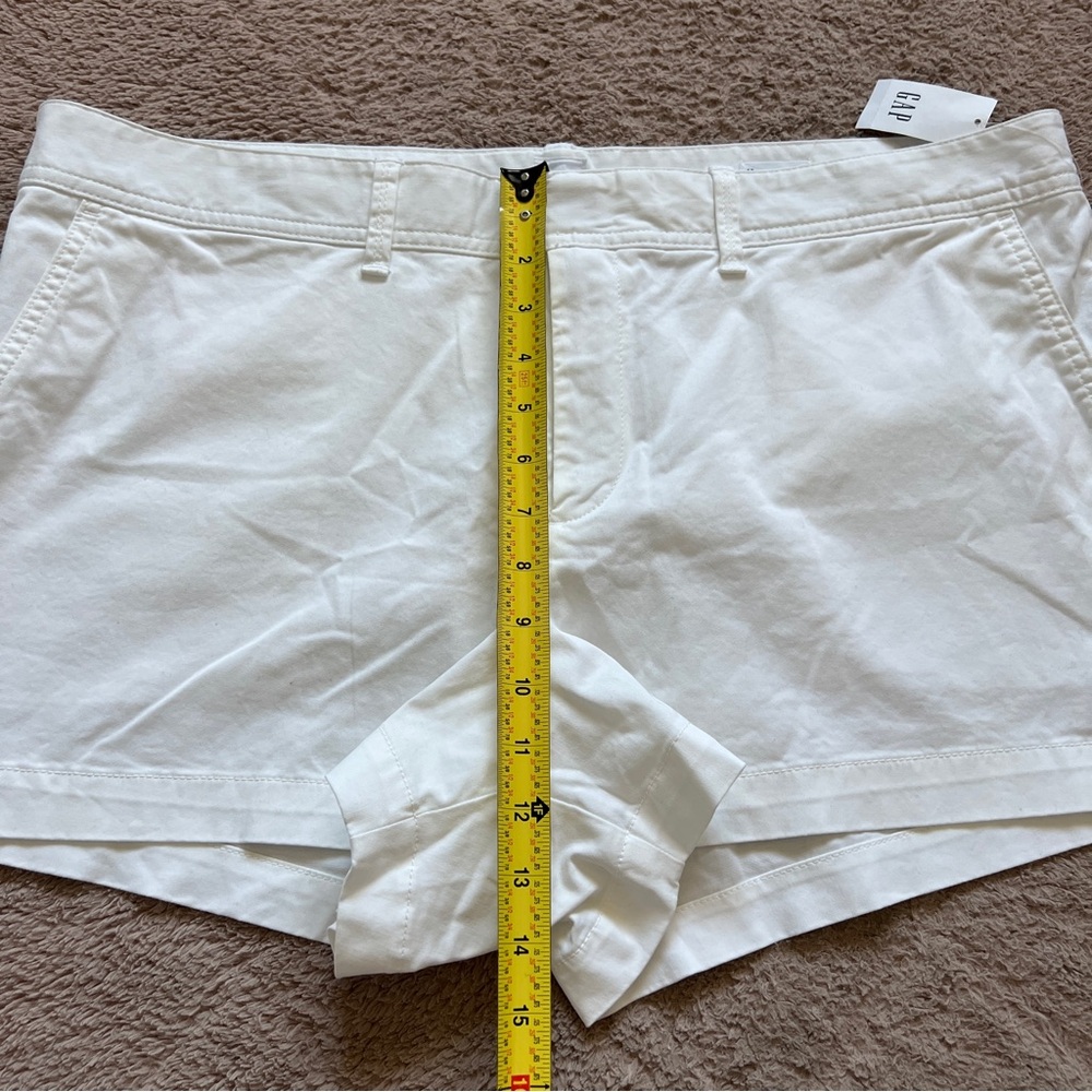 NWT GAP Cotton Blend High Rise City Short Preppy Minimalist Cottage Size 18 - Picture 6 of 7